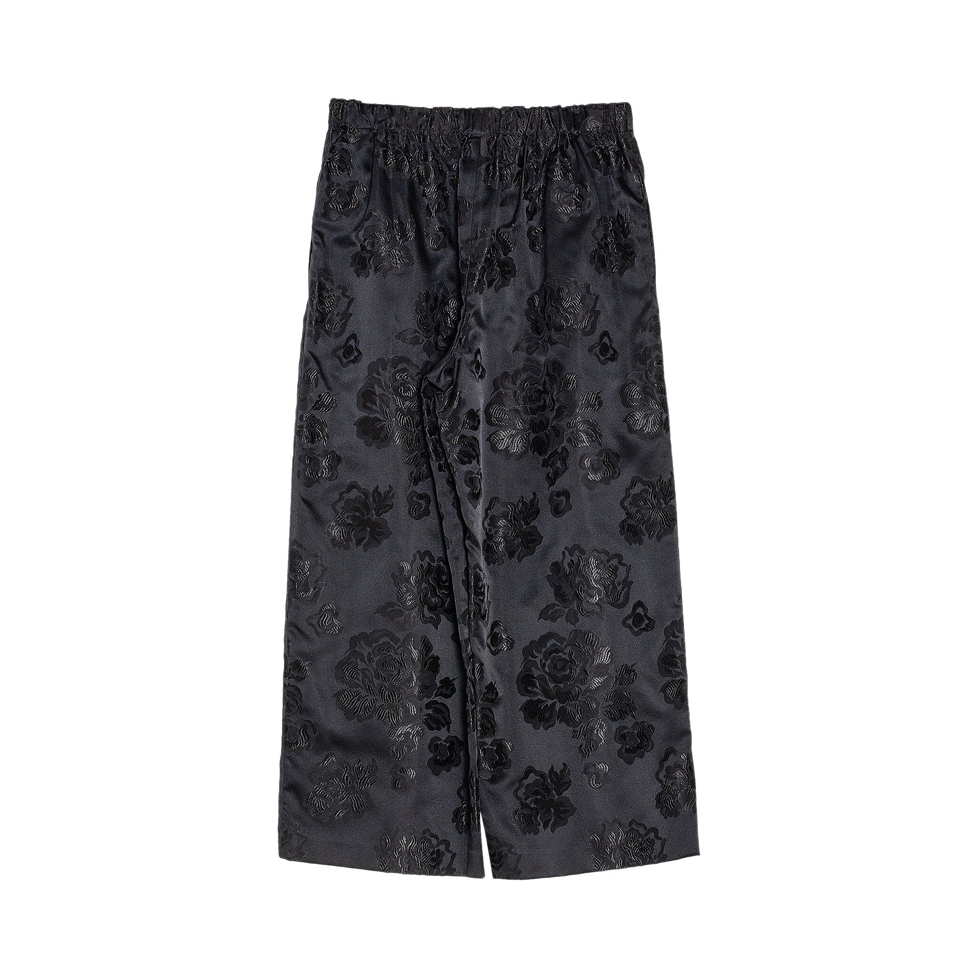 Comme des Garçons Floral Jacquard Skirt, Black