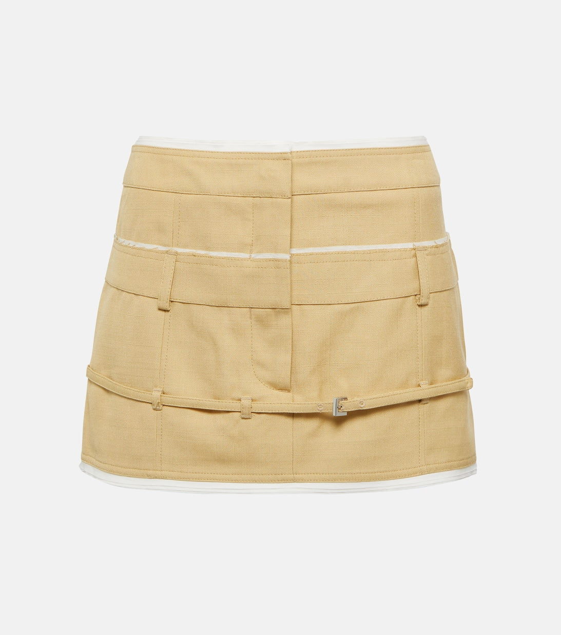 Mini skirt La Mini Jupe Caraco JACQUEMUS, beige