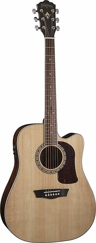 Washburn Heritage 10 Series Acoustic/Electric Cutaway Guitar - Solid Spruce