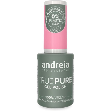 Professional gel polish without heme True Pure 21 Free and 100% vegan for sensitive nails 10 , 5 ml, Andreia