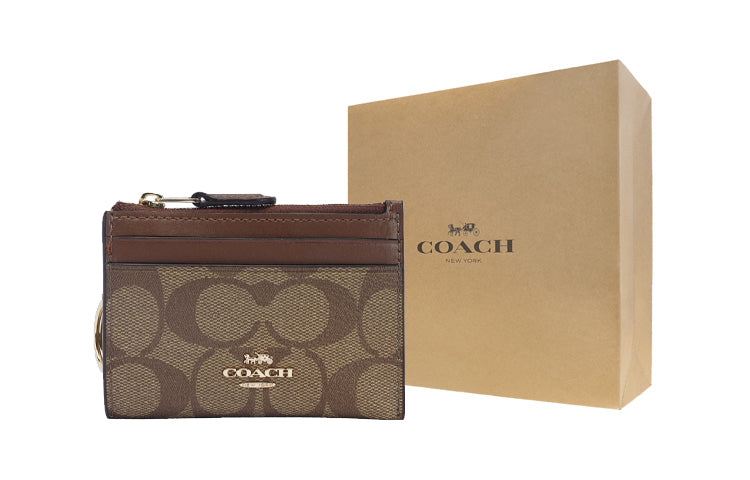 Slim Women's Business Card Holder Coach Mini Id