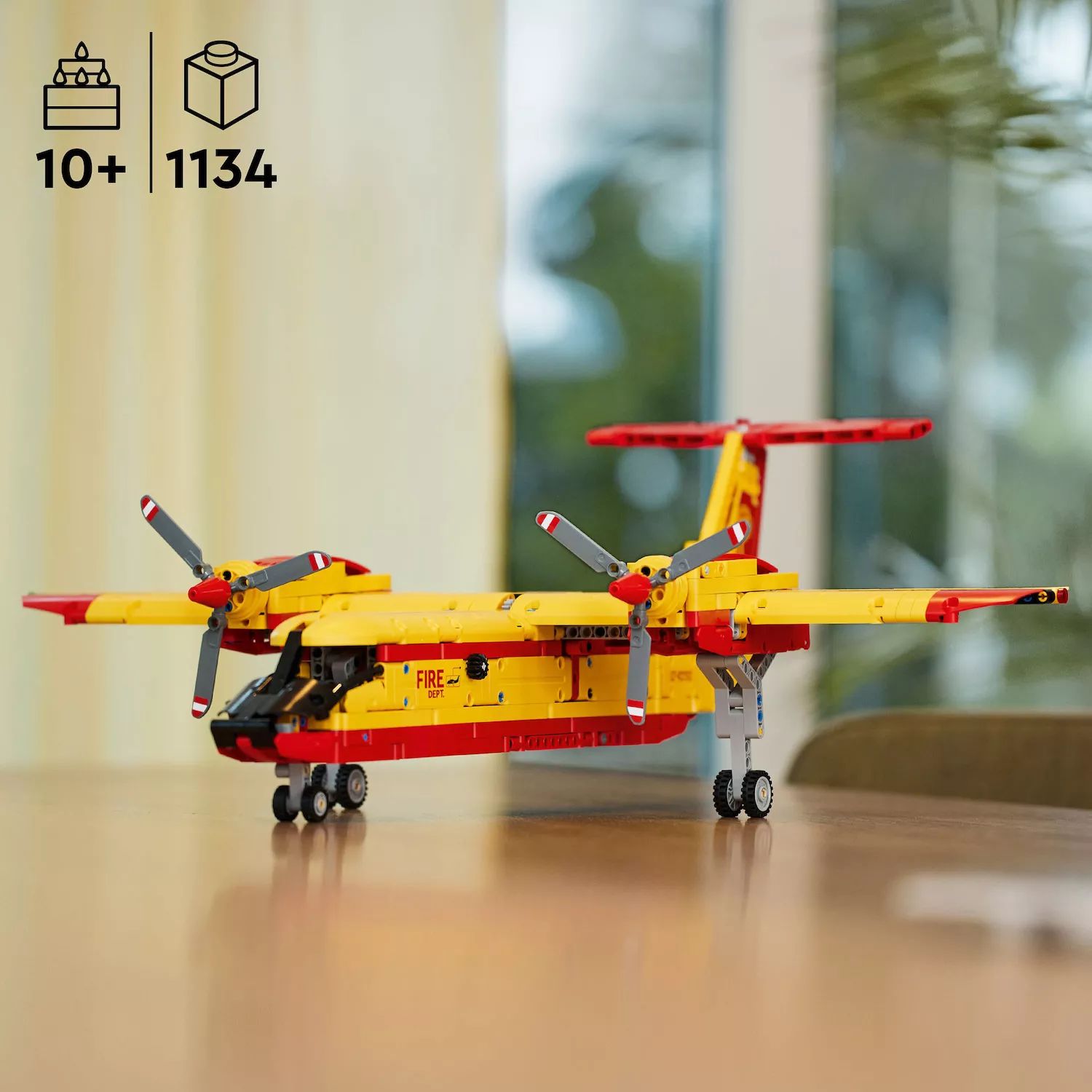 LEGO Technic Firefighter Aircraft 42152 Construction Toy Set (1134 Pieces) LEGO