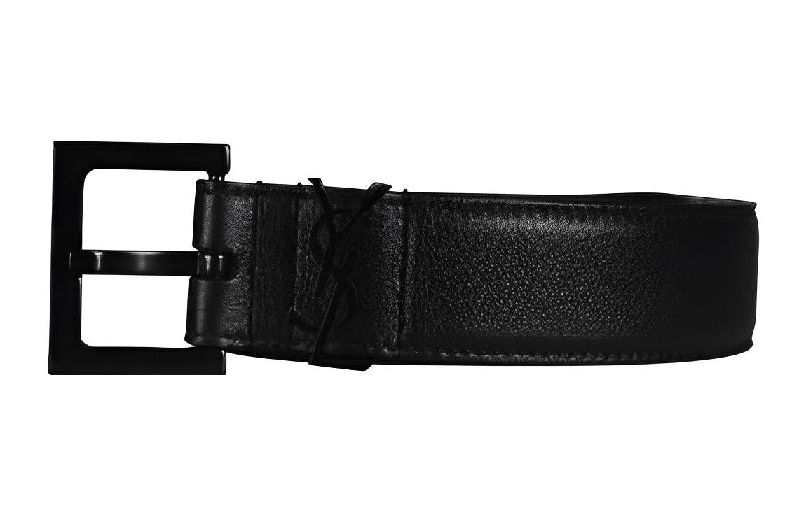 Belt women's Saint Laurent leather, black