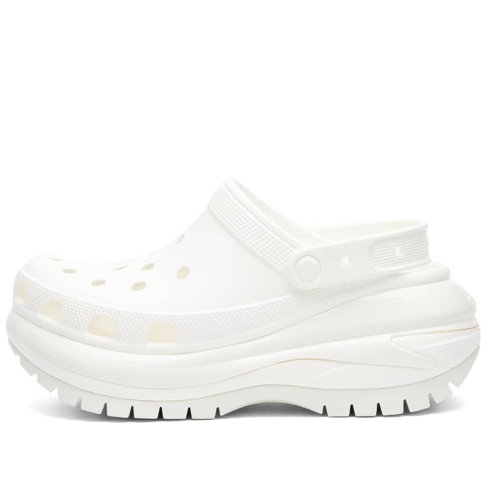 Crocs Classic Mega Crush Clog Round Toe Sandals, White