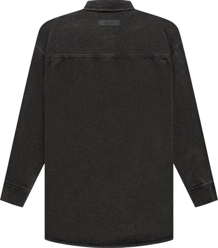 Fear of God Essentials Denim Long-Sleeve Shirt 'Black', black