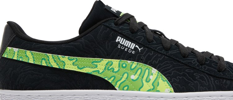 Puma Rick and Morty x Suede Interdimensional Portal sneakers, black