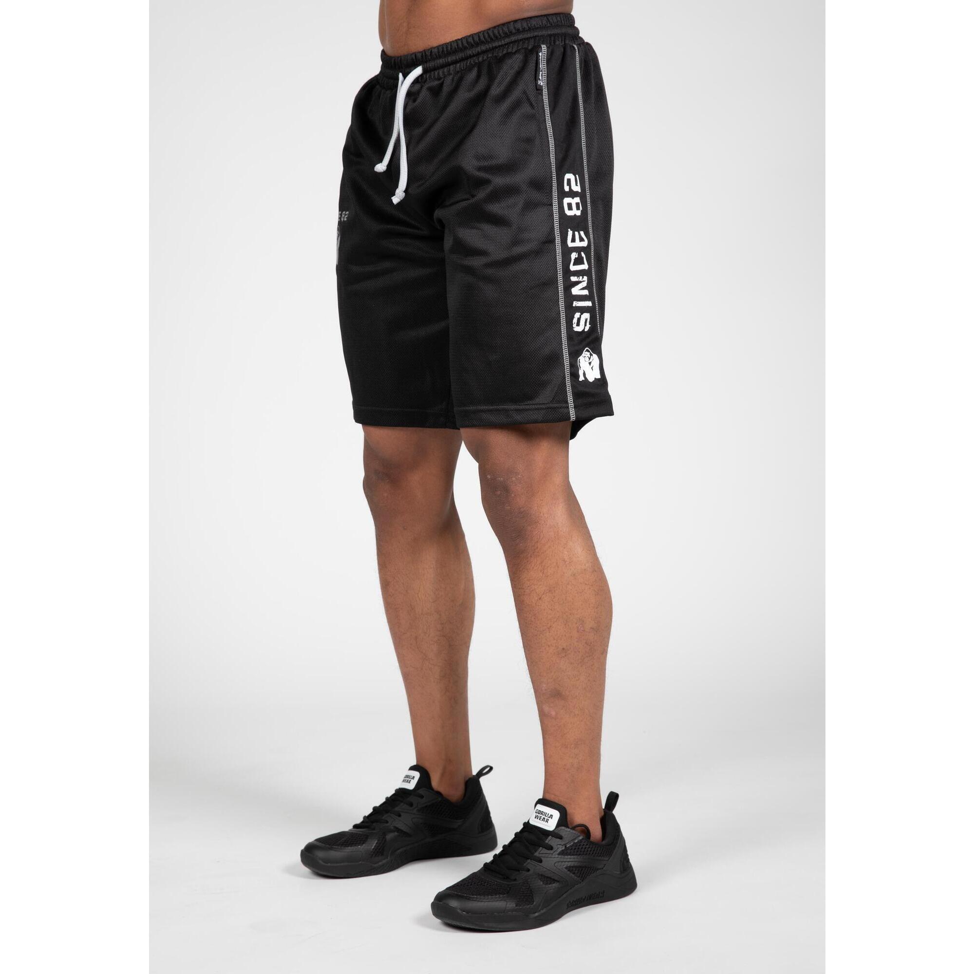 Shorts - Functional Mesh Shorts - Black GORILLA WEAR, White