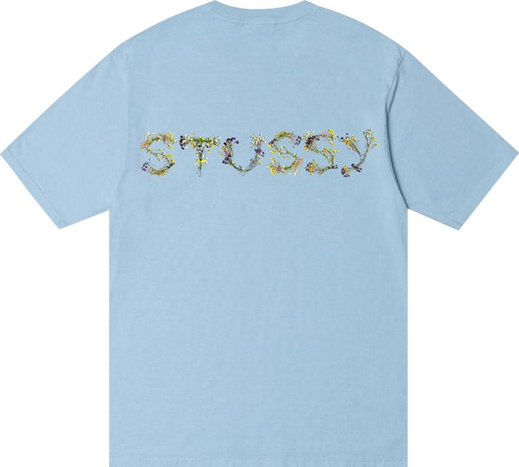 Stussy Bokay Pigment Dyed Tee 'Sky Blue', blue