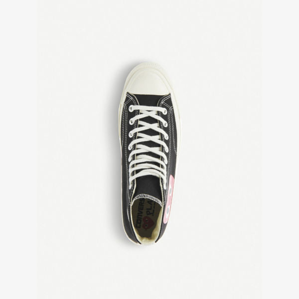 Comme des Garçons PLAY x Converse canvas high top sneakers Comme des Garçons, black