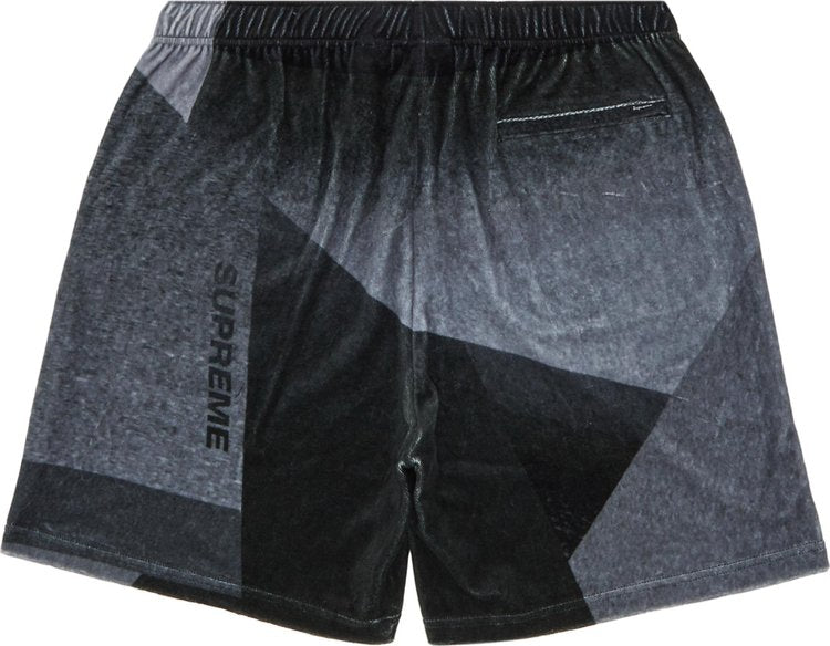 Supreme Geo Velor Short Black