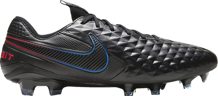 Nike Tiempo Legend 8 Elite FG 'Black Siren Red Photo Blue' Boots, Black