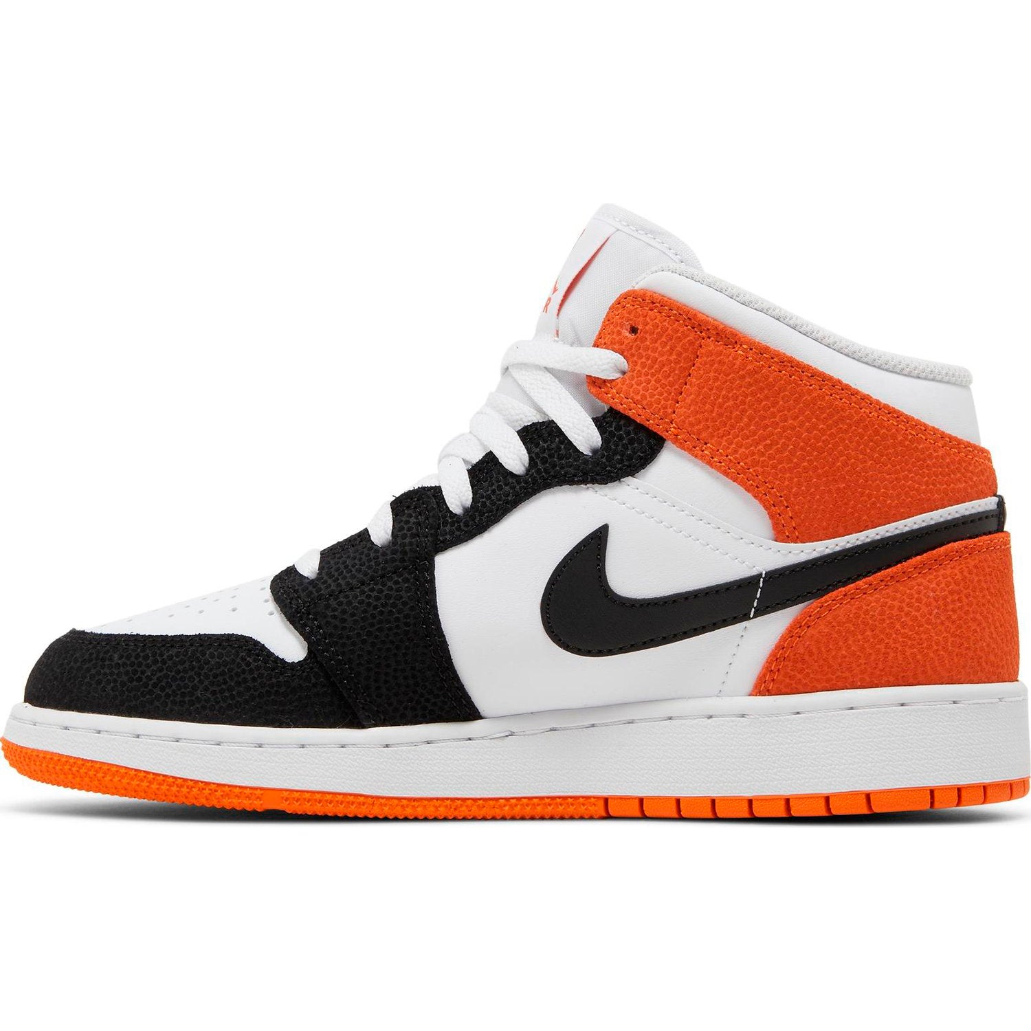 Nike Air Jordan 1 Mid GS sneakers, orange