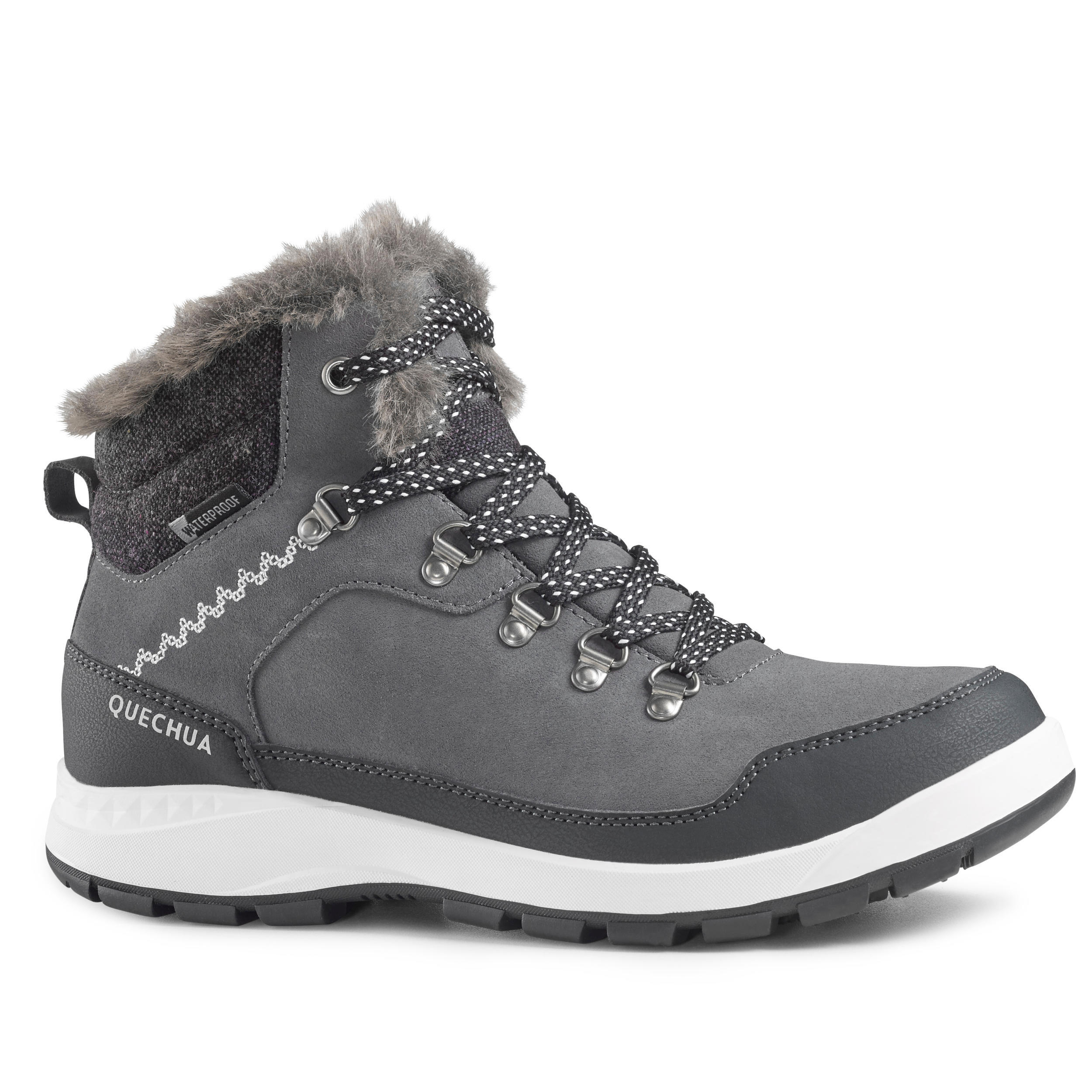 Winter boots Quechua SH500 X-Warm waterproof, gray