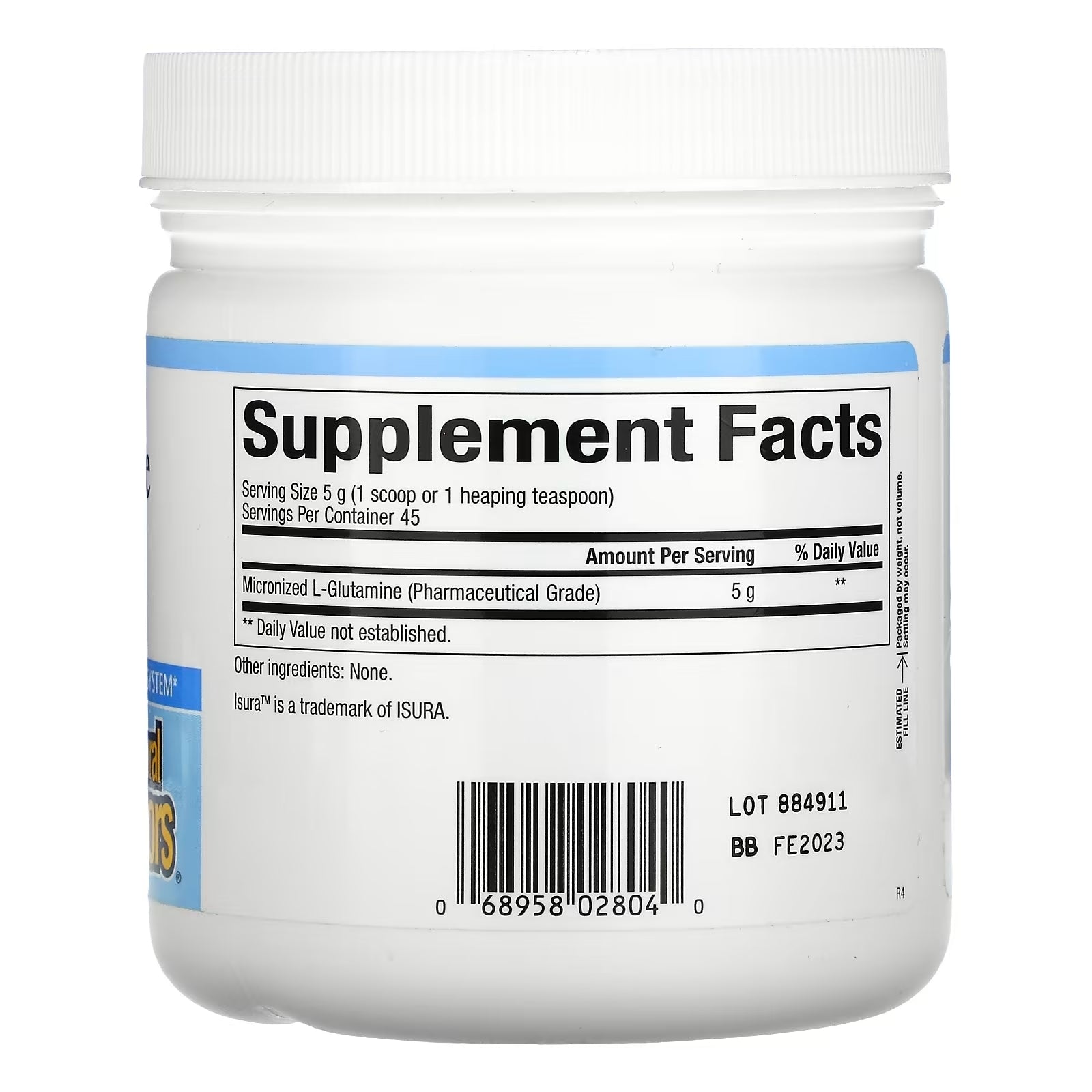 Natural Factors Micronized L-Glutamine 5000 mg, 226 g