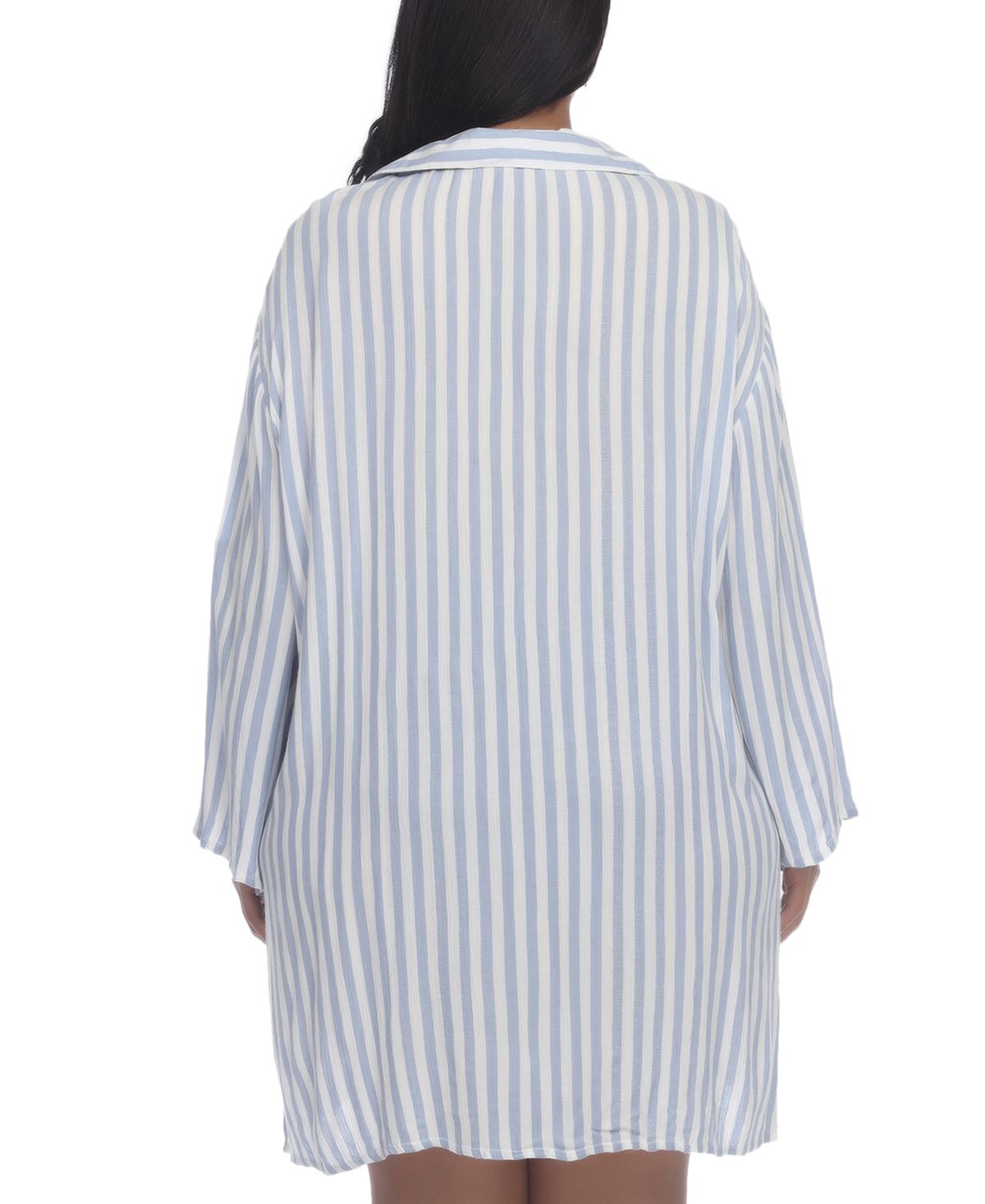 Striped tunic plus size cape shirt Raviya, multi