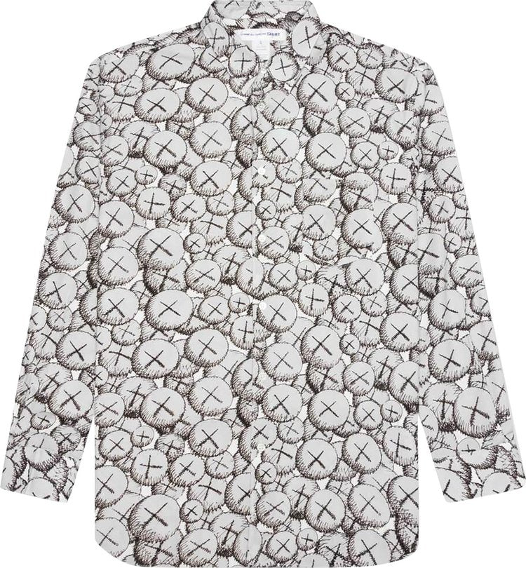 Comme des Garçons SHIRT x KAWS Classic Printed Shirt Print D 'Grey', gray