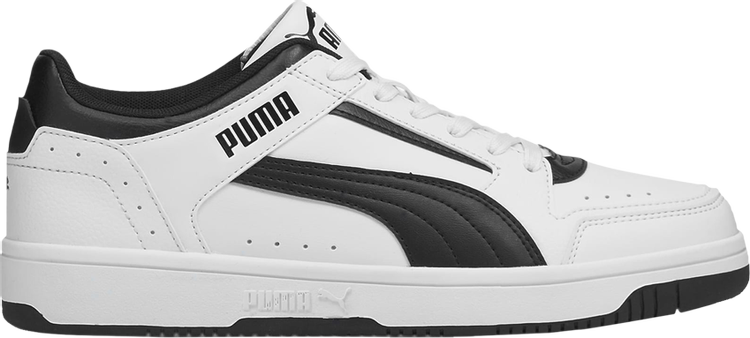 حذاء رياضي Puma Rebound Joy Low باللون الأبيض والأسود