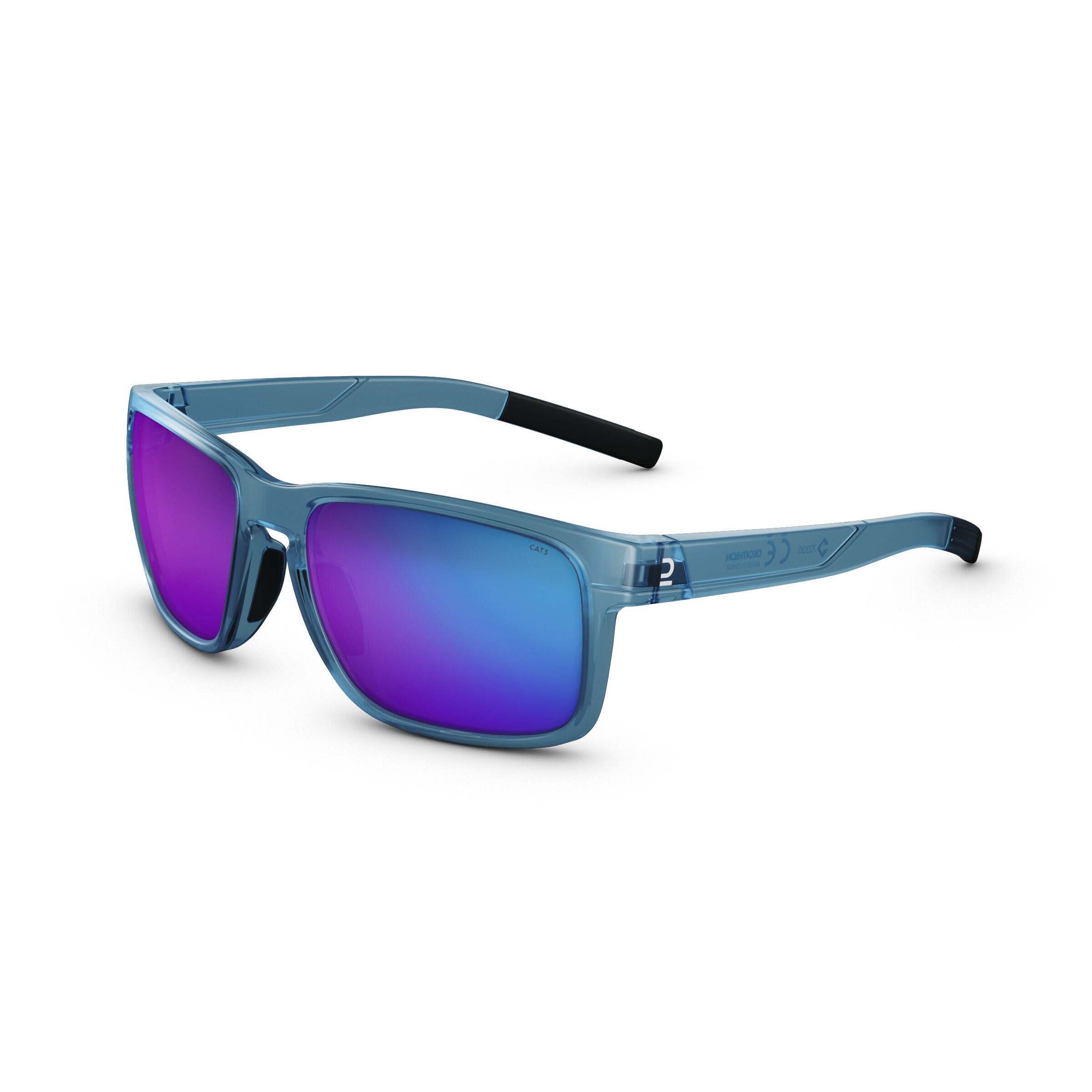 Hiking sunglasses Quechua MH530, category 3, gray-blue