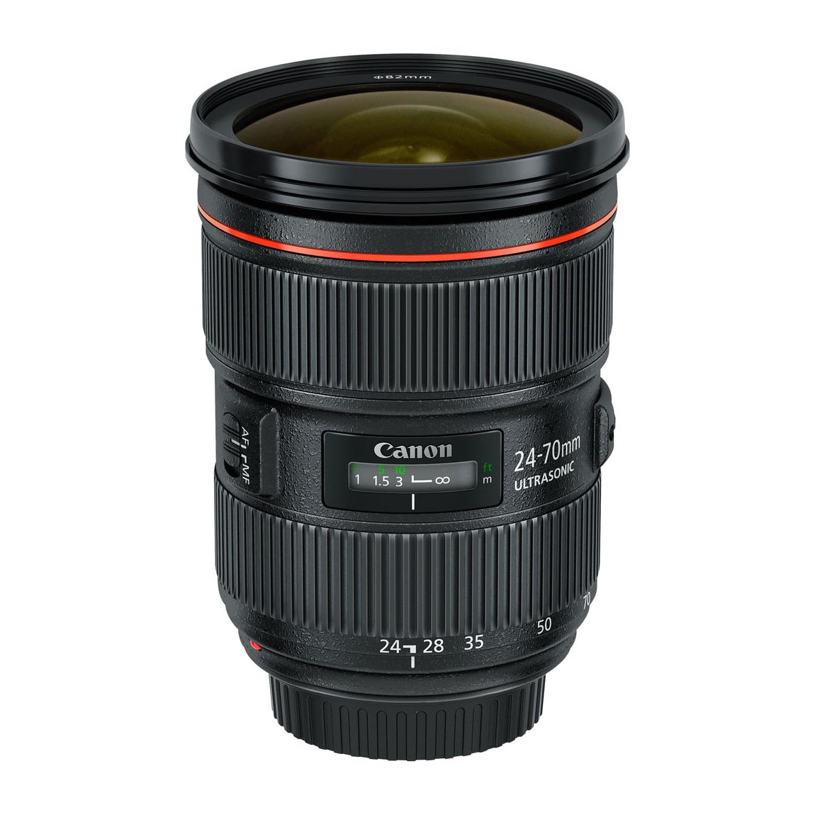 عدسة Canon EF 24-70mm f/2.8L II USM، باللون الأسود