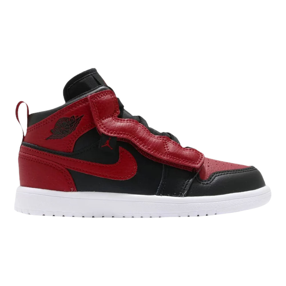 Nike Air Jordan 1 Mid ALT PS sneakers, black/red