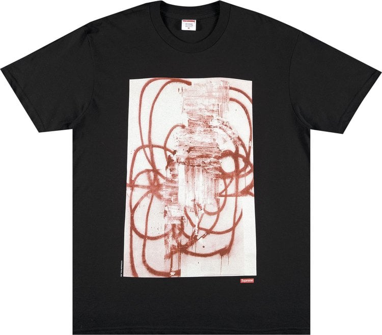 تي شيرت Supreme x Christopher Wool 2001 باللون الأسود