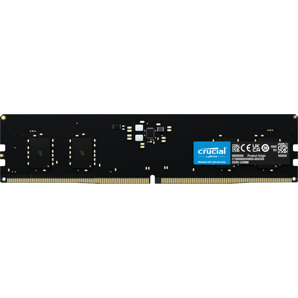 Crucial 8GB 4800MHz DDR5 Memory Module CT8G48C40U5 Black