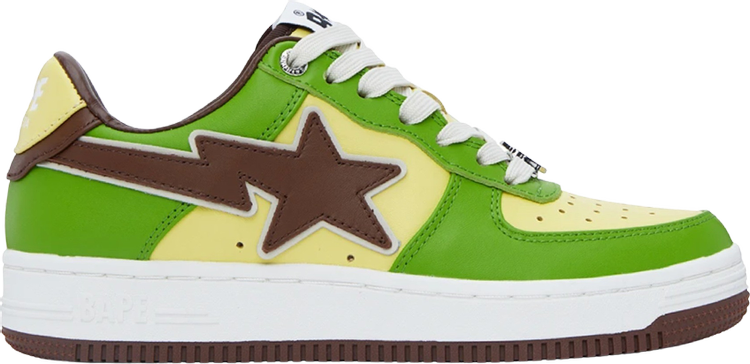 Sneakers Bapesta Green Brown SSENSE Exclusive, green