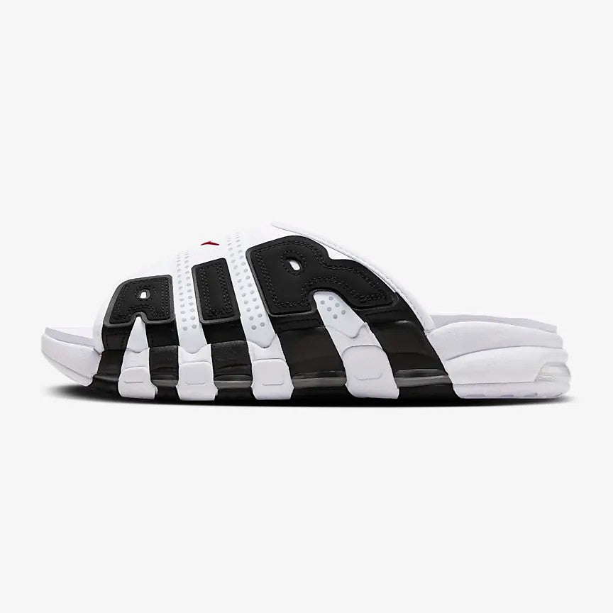 Nike Air More Uptempo Slide 'White Black Red', White