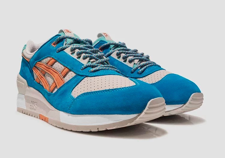 Patta x gel respector 'anime' Asics sneakers, blue