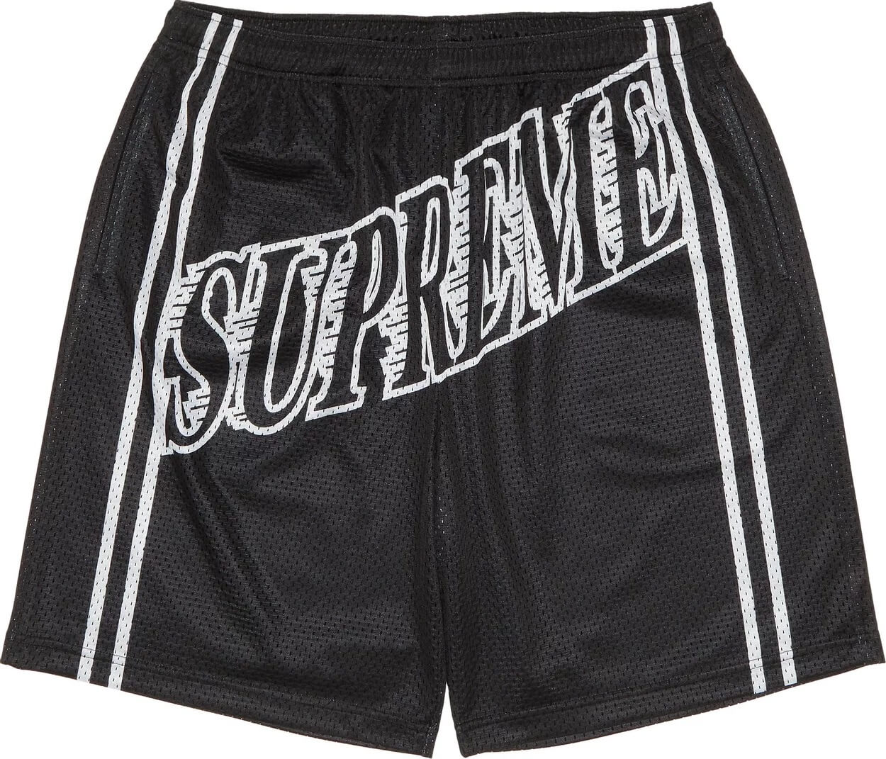 Supreme Slap Shot Baggy Mesh Shorts, black