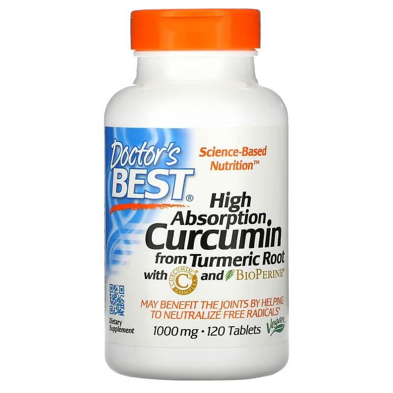 Doctor's Best Curcumin 1000 mg, 120 tablets