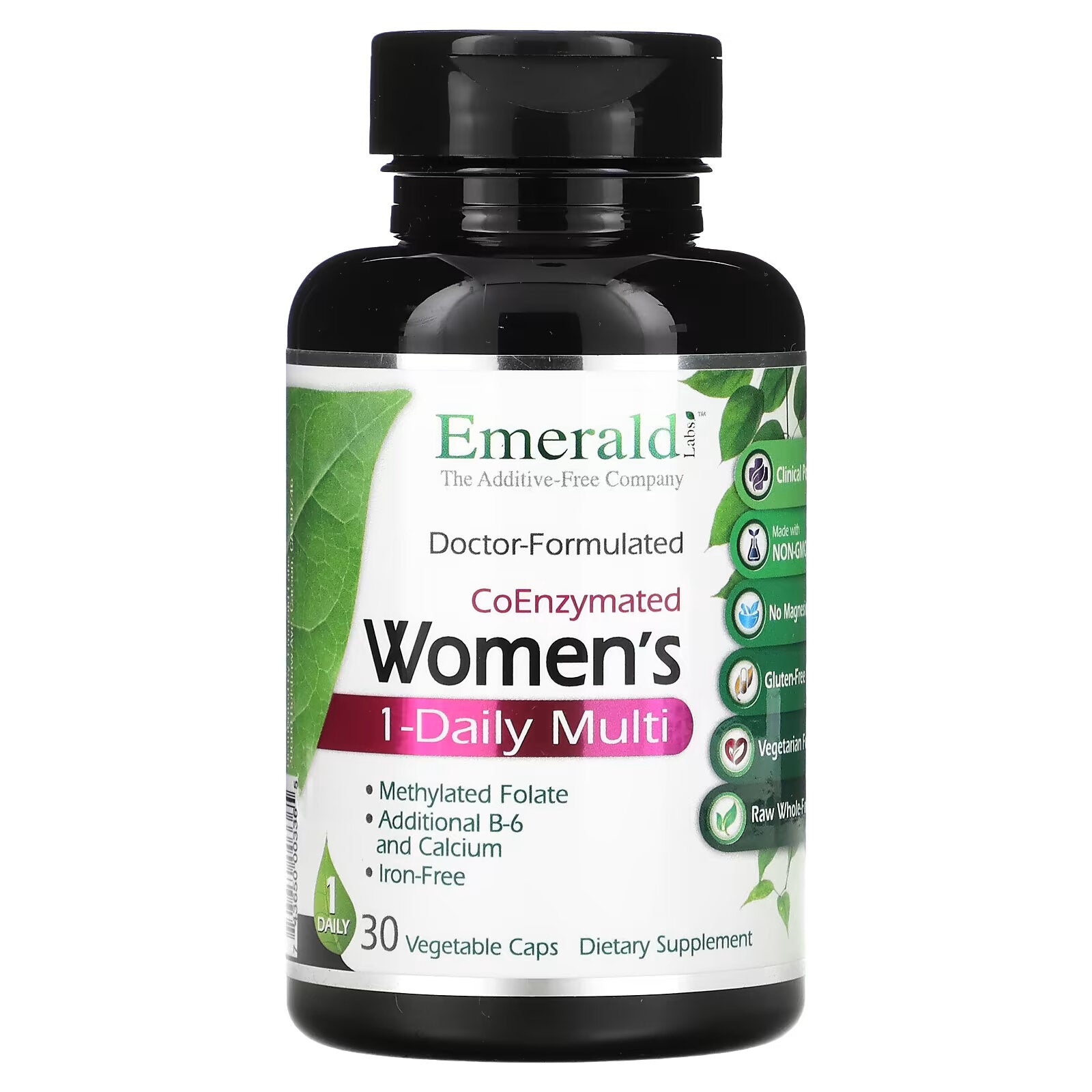 Emerald Laboratories, CoEnzymated Women's 1-Daily Multi, 30 Vegetarian Capsules