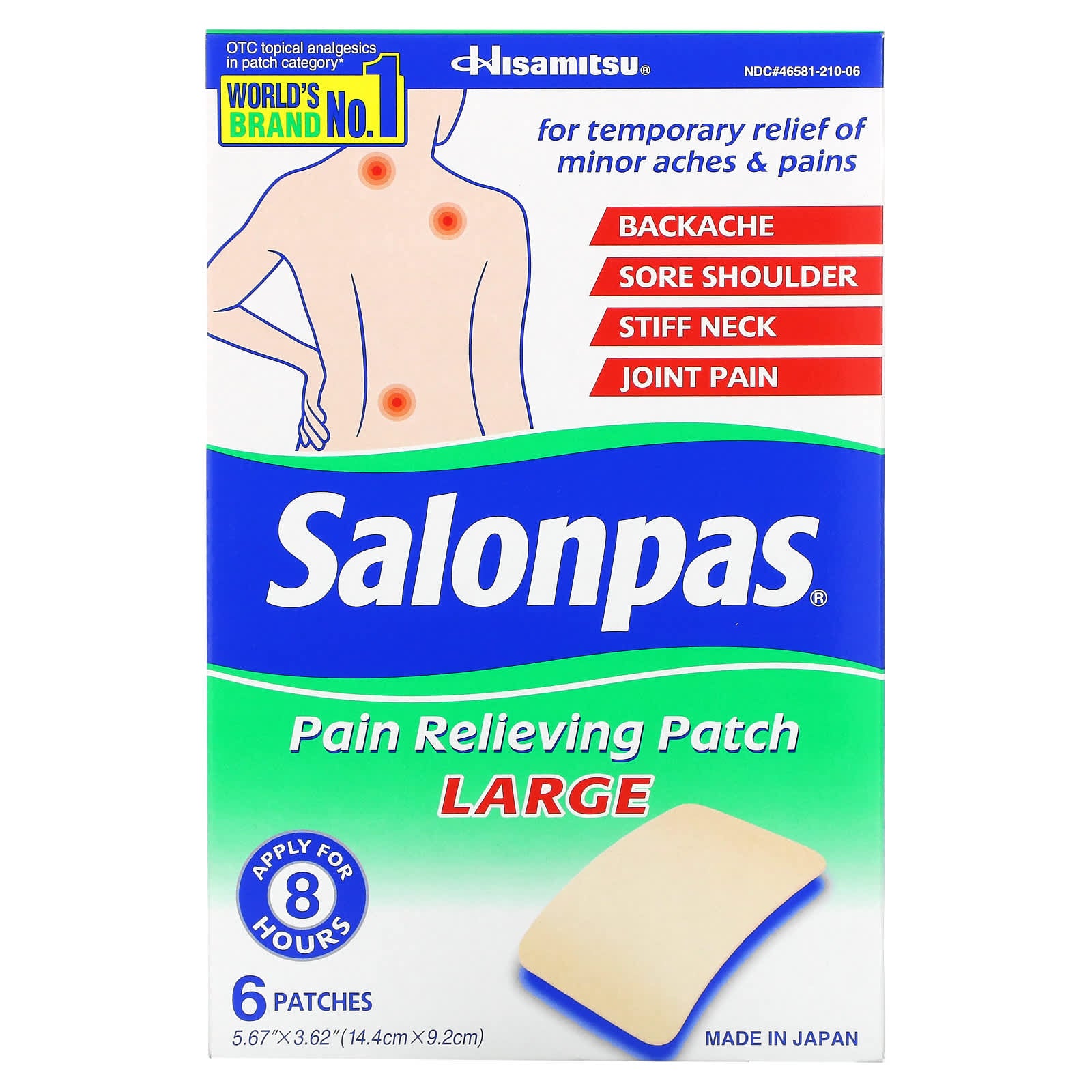 Painkillers Salonpas large, 6 pieces