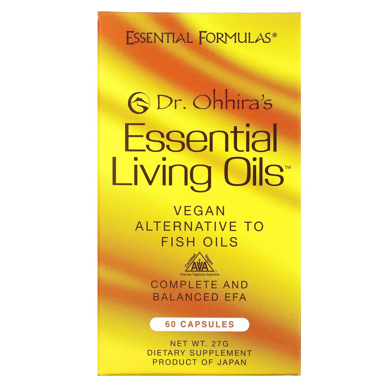 Dr. Ohhira's, Essential Living Oils, 60 Capsules