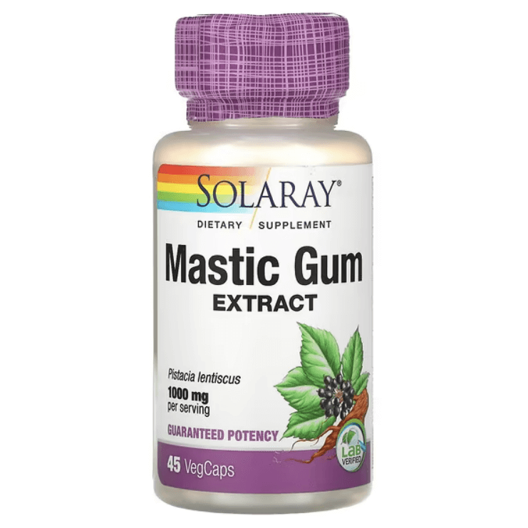 Mastic Gum Extract, 500 mg, 45 vegetable capsules, Solaray