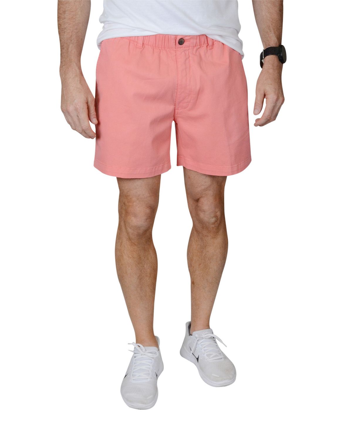 Vintage 1946 Men's 5.5" Elastic Waist Slip On Shorts coral