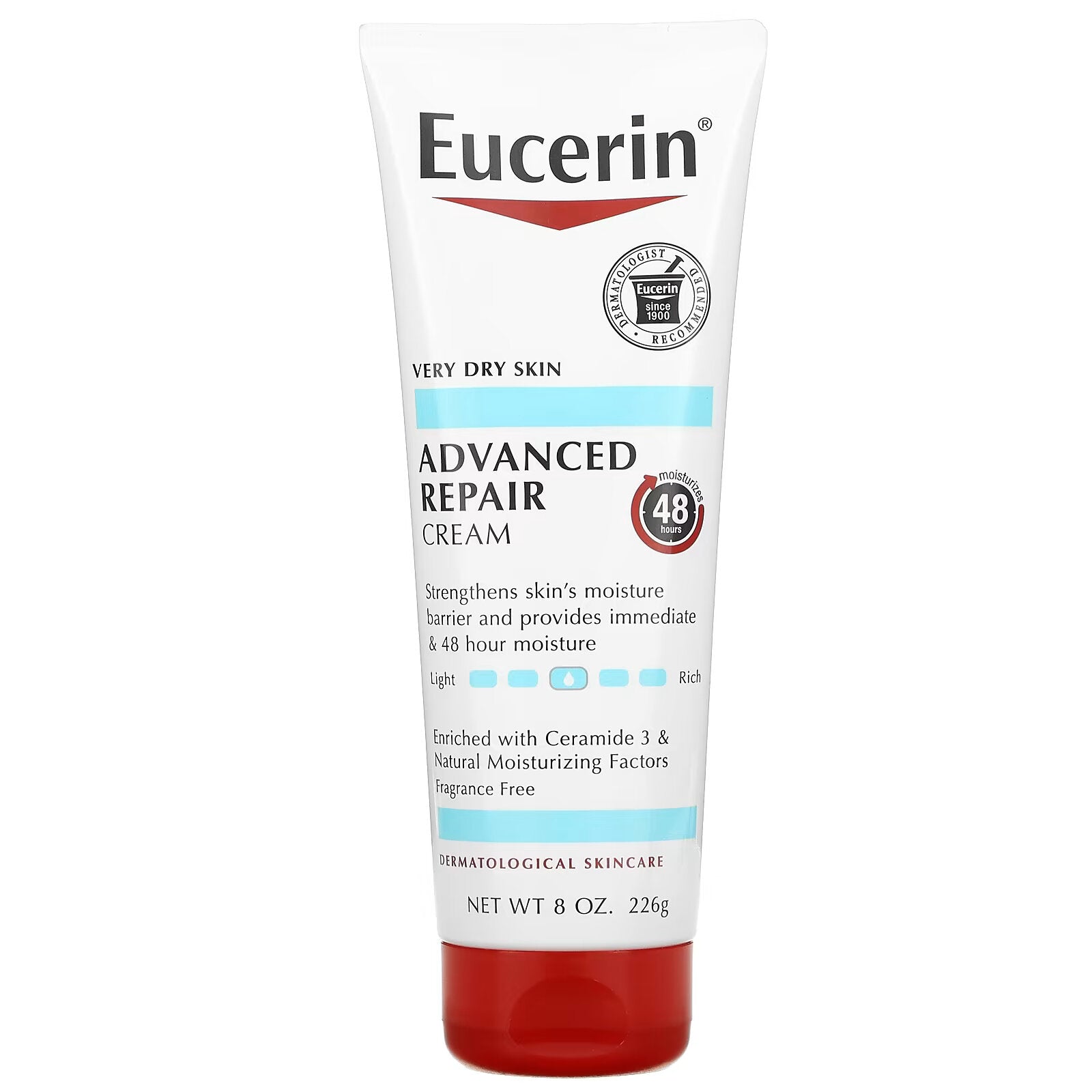 Eucerin, Advanced Repair Cream, Fragrance Free, 226 g