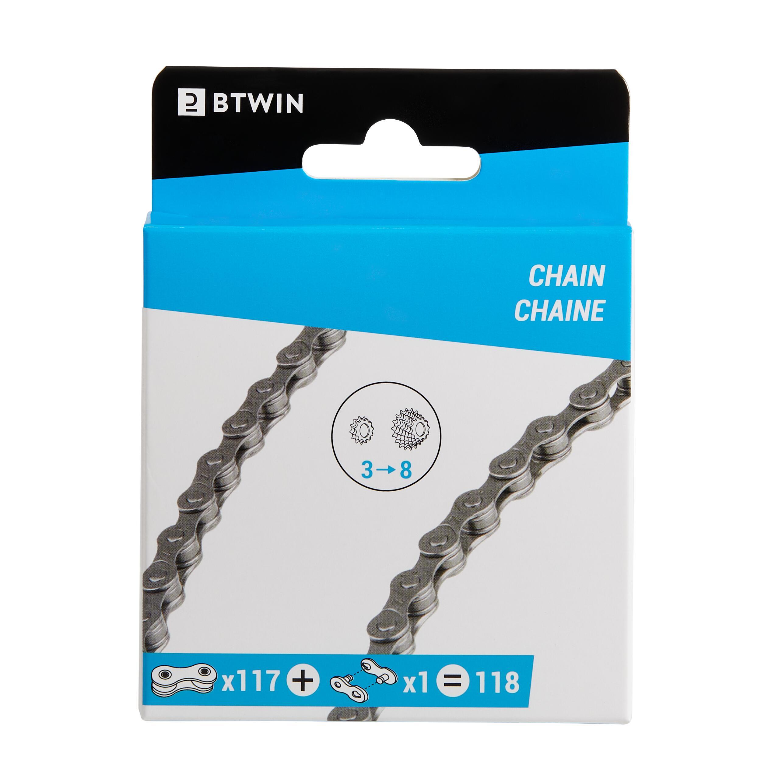 Bicycle chain 3-8 speed DECATHLON