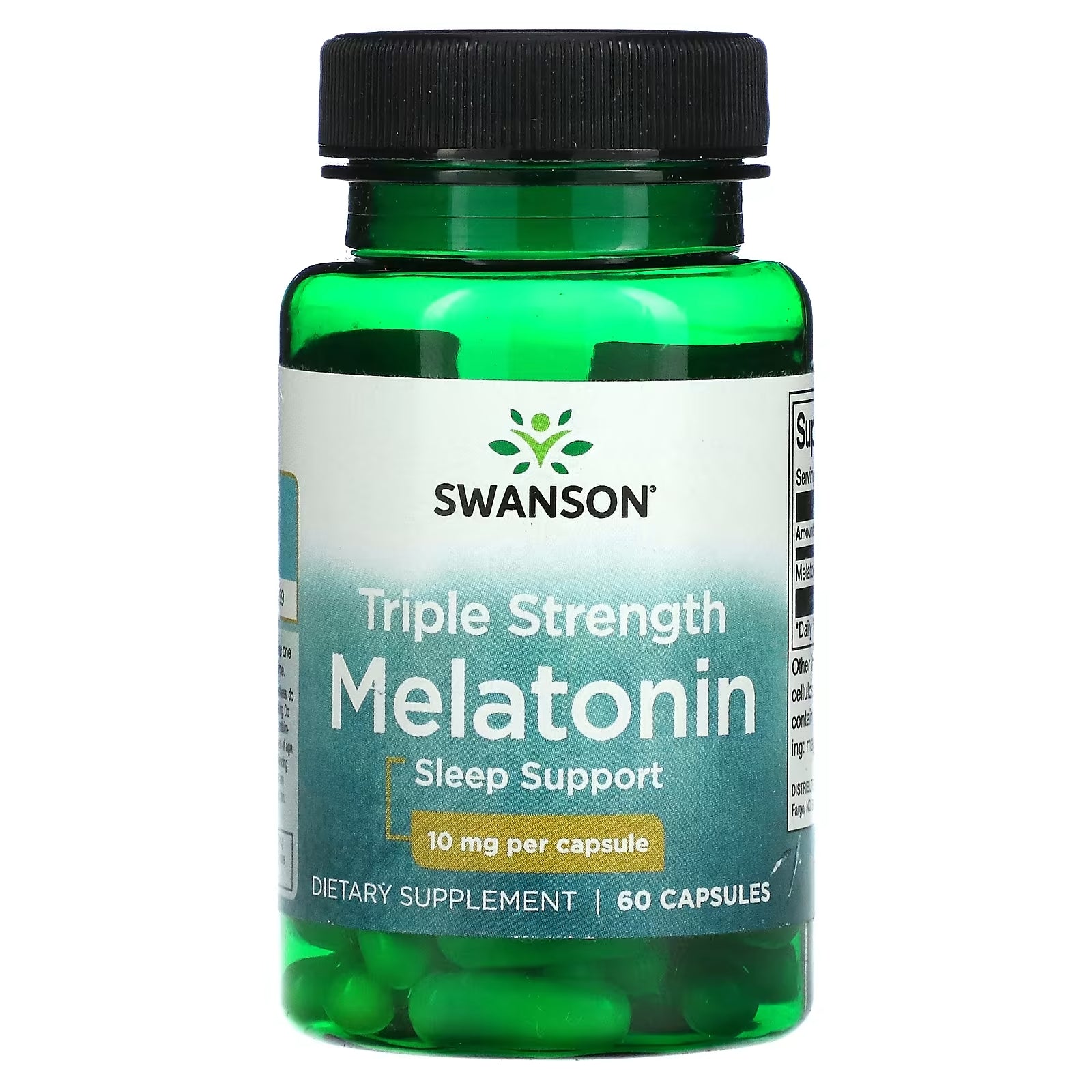 Swanson Triple Strength Melatonin 10 mg, 60 capsules