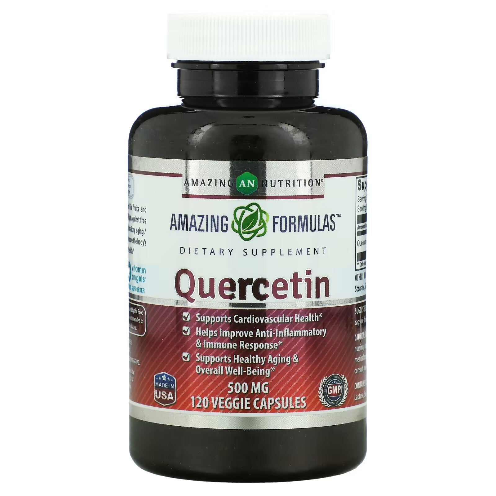 Amazing Nutrition, Quercetin, 500 mg, 120 Veggie Caps