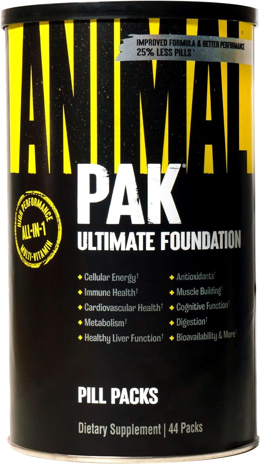 Complex of vitamins and supplements for sports nutrition Animal Pak All-in-One Women & Men Updated Version 44 servings