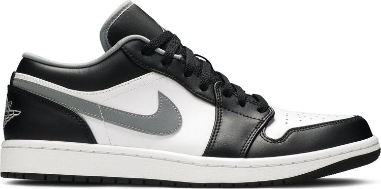 حذاء Air Jordan 1 Low Black Medium Grey، أسود