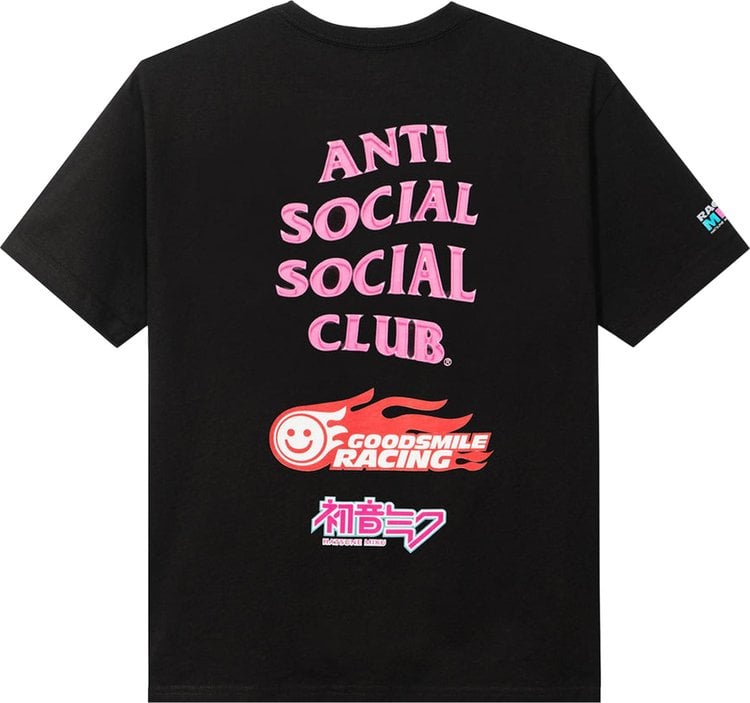 Anti Social Social Club x Good Smile Racing Logo Tee 'Black'