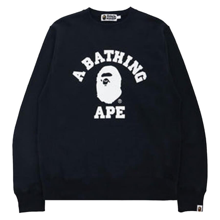 Bape College sweatshirt, black