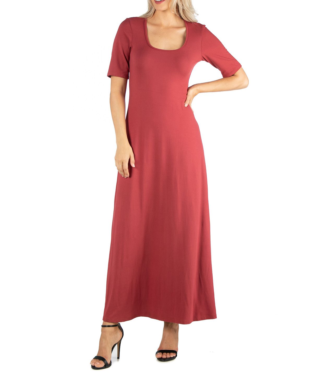 Women's Casual Maxi Dress 24seven Comfort Apparel