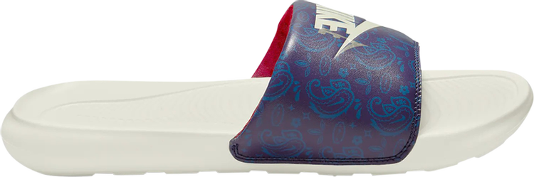 صندل Nike Victori One Slide 'Paisley' باللون الأزرق