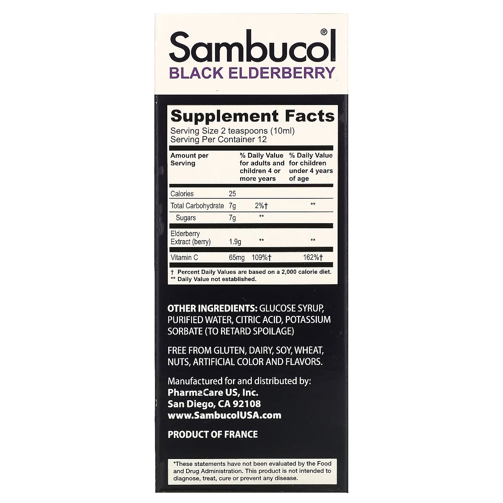 Sambucol Children's Syrup, Immune System Support, Black Elderberry