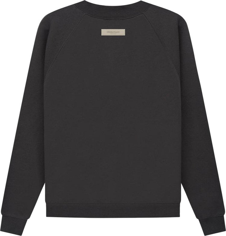 Fear of God Essentials Essentials Crewneck 'Iron' Sweatshirt, Black