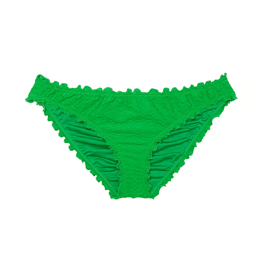 Victoria's Secret Swim Mix & Match Ruffle Cheeky Fishnet Bikini Bottom, Green