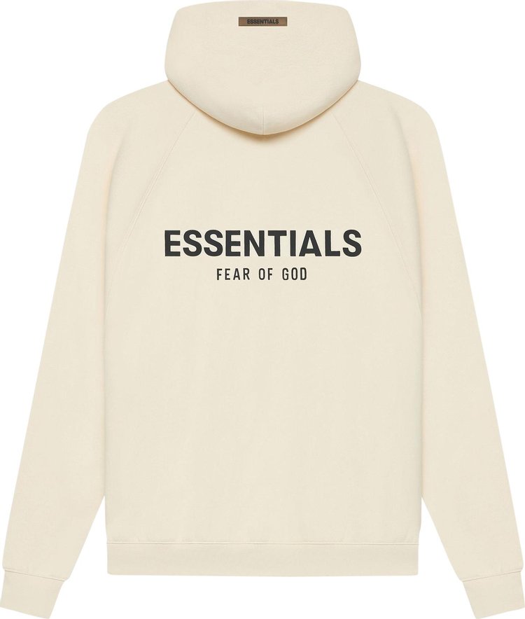 Fear of God Essentials Pull-Over Hoodie 'Buttercream', cream